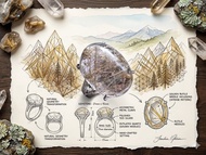 魔鬼銀鈦髮・幽靈共生水晶銀戒