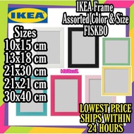 [READY STOCK] IKEA Frame, 4 sizes , FISKBO Bingkai Gambar 10x15cm 13x18cm 21x30cm 21x21cm 30x40cm 30