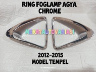 RING FOGLAMP COVER FOGLAMP AGYA 2012-2015 CHROME