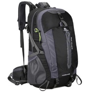 50L Water Resistant Hiking Travel Backpack (black)