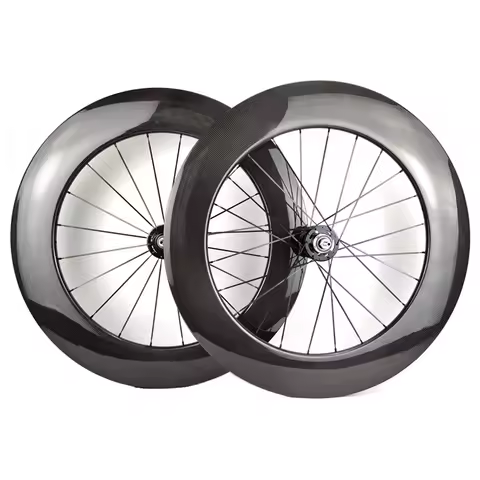 700C track bicycle carbon wheels 88mm clincher fixed gear single speed bike carbon wheelset with Nov