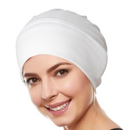 Multicolor Muslim Hijab Caps Wrap Head Ramadan Soft Elastic Ladies Turban Bonnet Fashion Headdress W