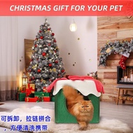 Christmas Cat Litter Closed House Winter Warm Cat Litter Deep Sleep Litter Pomeranian Small Dog Dog 