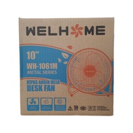Kipas Angin Meja Besi 10 12 Inci Welhome Dinding Wall Desk Fan WH 1062 1261 1061 M Wallfan Deskfan