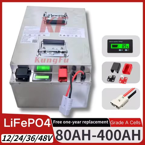 KF-Waterproof 12V 24V 36V 48V 80Ah 100Ah 150Ah 200Ah 400Ah Lifepo4 battery BMS inside for trolling m