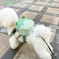 BLUEVELVET Dog Backpack, Cartoon Oxford Cloth Pet Harness, Dog Snacks Reward Bee Frog Design Cute Convenient Dog Snack Bag Outdoor Travel