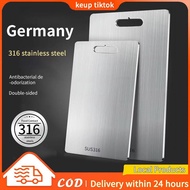 316 stainless steel cutting board double-side Kitchenware Chopping Board antibacterial Cutting Board