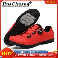 HUACHUANG 2022 NEW Cycling Shoes for Men and Women Rubber Cycling Shoes For Men Sale Outdoor Road Bike Cleat Shoes No-Locking Shoes MTB Shoes For Men Professional Cycling Sneakers