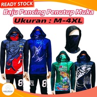 KOLEKSI SEMPURNA Baju Pancing Topeng Muka Men Fishing Shirt Baju Mancing Lengan Panjang Baju Memanci
