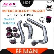 FLEX ISUZU DMAX 3.0 2021-2025 INTERCOOLER PIPING SET HOSE CLIP CRAB TYPE EF MAN