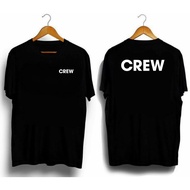 Crew T-Shirt / Simple Crew T-Shirt with Front and Back Logo