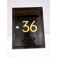 Acrylic 3D Door Number Stickers – Nombor Rumah Peti Surat Sign Plate Label Size 7*4.6cm