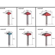 Yz> LETTER 1pc 6mm V Bits 60/90/120/150 Degrees Tungsten Steel CNC Solid Carbide Wood Router Bit