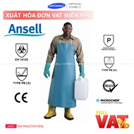 Ansell Alphatec 56-100 chemical resistant apron, PVC material, SAFEMALL cooking, seafood, paint apro