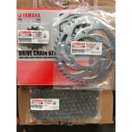 YAMAHA RANTAI SPROKET SET DIJAMIN ORIGINAL 100% HONG LEONG YAMAHA 135 LC 135LC Y15 Y15ZR Y16 Y16ZR