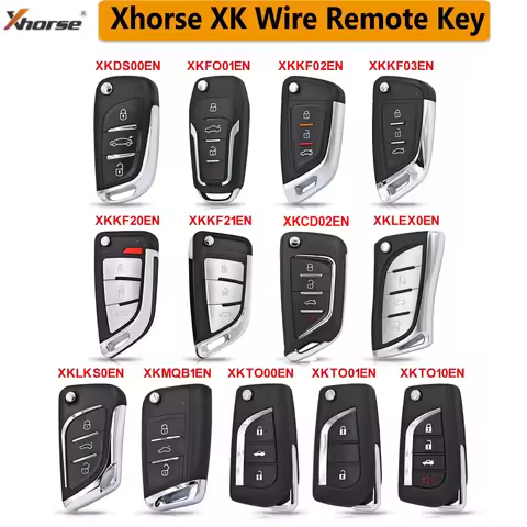 Xhorse XK Wire Remote Key XKDS00EN XKFO01EN XKKF02EN XKKF20EN XKKF21EN XKLEX0EN XKMQB1EN XKTO00EN fo