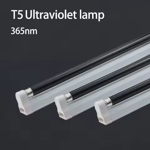 1-5pcs T5 Tube UV Fluorescent Lamp 220V Black BLB Light Blue 365nm Ultraviolet Money Detection Stage