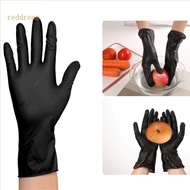 REDD Black Disposable Nitrile Gloves for Working Kitchen Cooking Garden Safety Tool