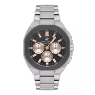 Beverly Hills Polo Club รุ่นBP3537X.360 Mens Stainless Steel Quartz Watch สีเงิน/ดำ 46mm.