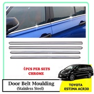 Toyota Estima ACR30 Window Trim Chrome Lining / Door Belt Moulding