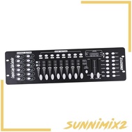 [Sunnimix2] Dmx 512 DJ Light Controller Operator Console Controller 192 Channels Metal DJ Controller Panel for Live KTV Light Shows Disco