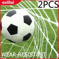 Sunproof White PE Standard Soccer Goal Net Sturdy For Indoor Outdoor 5 A Side Match Teams