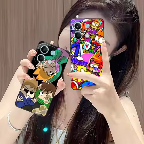 Anime Eddsworlds Mobile Phone Case for POCO M7 M6 M5 M4 M3 X7 X6 X5 X4 X3 Pro GT 5G Colorful Printin