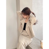 [Sale] O-0192 Women's Outer Blazer Korean Style Collar Detail