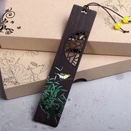 现货 Classical handmade peace bookmark painted bamboo oriole diy bookmark custom bookmark national sty