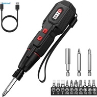 Electric Screwdriver Cordless 42V Rechargeable with Work Light and Drill Bit Set