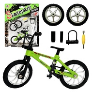 Metal Finger Bike Mountain Bike Toys Functional Kids Finger Bicycle Mini Finger BMX Set Gift for Kid