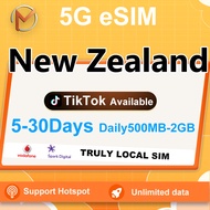 New Zealand eSIM 5G 5-30 Days | High Speed Travel Unlimited Data | Vodafone/Spark | New Zealand eSIM