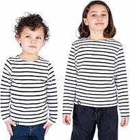 Matrosenhemd aus Bio-Baumwolle, GUER ENF, gestreiftes T-Shirt – Unisex, Jungen oder Mädchen – von 1 
