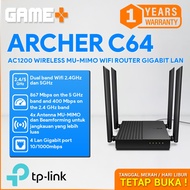 TP-LINK ARCHER C64 AC1200 WIRELESS MU-MIMO WIFI ROUTER GIGABIT LAN