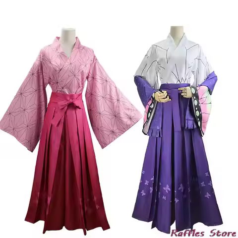 Tanjirou Nezuko Kochou Shinobu Tomioka Giyuu Kanroji Mitsuri Tsuyuri Kanao Cosplay Costume Kimono An