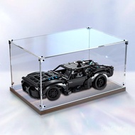 Wooden Box Batman Box Le Building Blocks Transparent High Dustproof Acrylic Model Chariot 42127 Suit