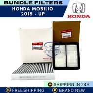 FILTERS SET AIR & CABIN FILTERS for HONDA MOBILIO 2015-UP - 17220-RB6-Z00/80292-TJA-H01