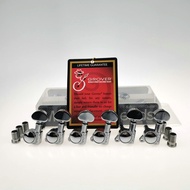 Grover Guitar Machine Heads Tuners 1Set Chrome Silver Tuning Pegs ( With packaging )