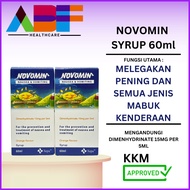 NOVOMIN TAB AND SYRUP, UBAT PENING DAN TAHAN MUNTAH