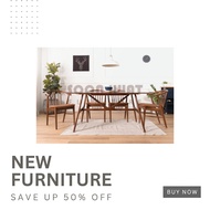 DINING TABLE/EMILY DINING TABLE/HARRY DINING TABLE/SACRAMENTOL DINING TABLE, MEJA MAKAN