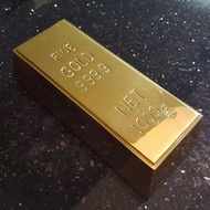 Fine Gold 999.9 / Miniatur Emas Batangan 1000 Gr Asli Kuningan