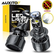 2Pcs AUXITO Projector LED Bi Lens Headlight Bulb H7 For Cars Motor Spotlight No Error 6500K 25000Lm