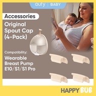 eufy Spout Cap (4-Pack) for Wearable Breast Pump E20/E10/S1/S1 Pro, Breast Pump Replacement Parts