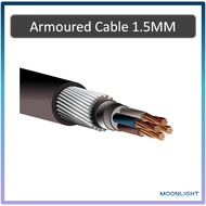 [Meter] Armoured Cable for Auto Gate / Underground Wire 1.5MM x 2 Core / 3 Core /4 Core / 5 Core / 7