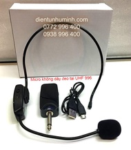Bộ Micro không dây đeo tai UHF 996