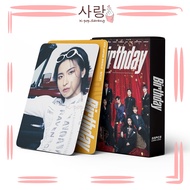 55pcs ATEEZ《BIRTHDAY》Red Curtain LOMO Card Set Collection Kpop Photocard Kad Foto