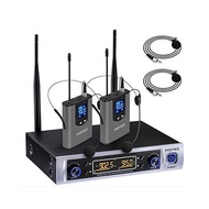 Hotec UHF Dual Wireless Microphone System with Lap
