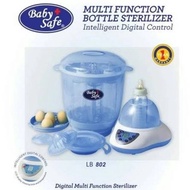 BABY SAFE LB802 Digital LCD Milk Bottle Sterilizer BPA Free 6 Bottles 9 Minutes