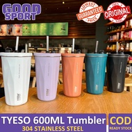 Tyeso 600ML Tumbler Vacuum Insulated Stainless steel Mug Water Bottle with Straw Handle 750ML 900ML