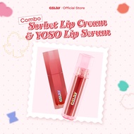 [LIVE] Combo GSLAY Sorbet Lip Cream smooth and matte to cover lip lines (4g) & GSLAY YOSO Lip Serum 